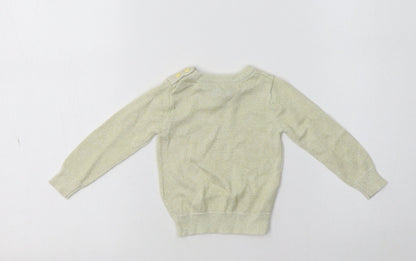Aygey Baby Gold  Viscose Pullover Jumper Size 6-9 Months
