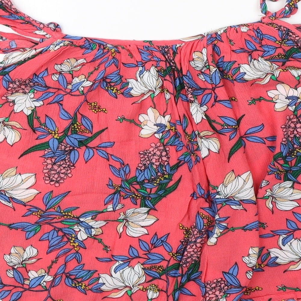 Womens UK Size 12 Dorothy Perkins Pink Basic Blouse