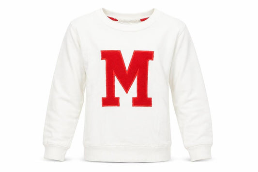 Preworn Boys White Round Neck  Cotton Pullover Jumper Size S