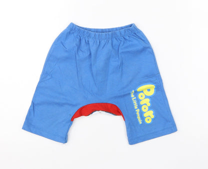Pororo Boys Blue  Cotton Sweatpants Trousers Size 12 Months   - pororo