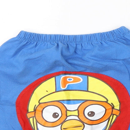 Pororo Boys Blue  Cotton Sweatpants Trousers Size 12 Months   - pororo