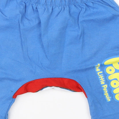 Pororo Boys Blue  Cotton Sweatpants Trousers Size 12 Months   - pororo