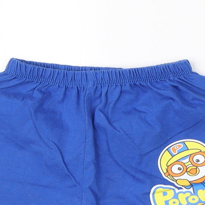 Pororo Boys Blue  Cotton Sweatpants Trousers Size 12 Months   - pororo