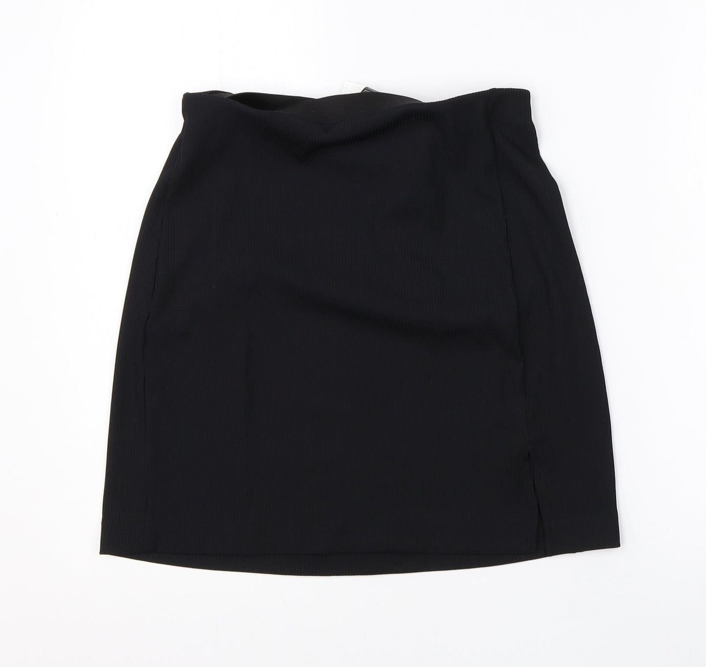 Divided Womens Black  Polyester A-Line Skirt Size S