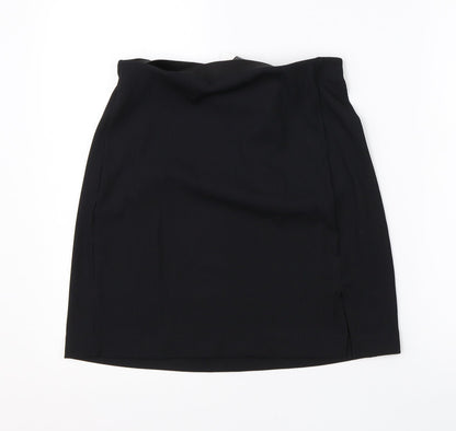 Divided Womens Black  Polyester A-Line Skirt Size S