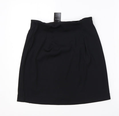 Divided Womens Black  Polyester A-Line Skirt Size S