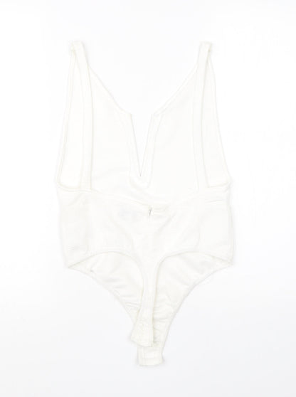 In the Style Womens White  Polyester Romper One-Piece Size 10