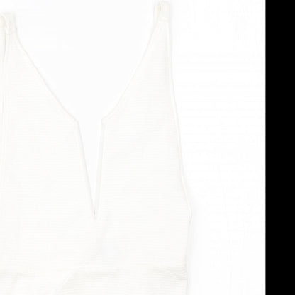 In the Style Womens White  Polyester Romper One-Piece Size 10