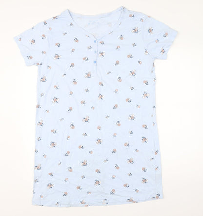 Primark Womens Blue Floral Cotton  Dress Size S