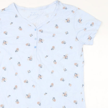 Primark Womens Blue Floral Cotton  Dress Size S