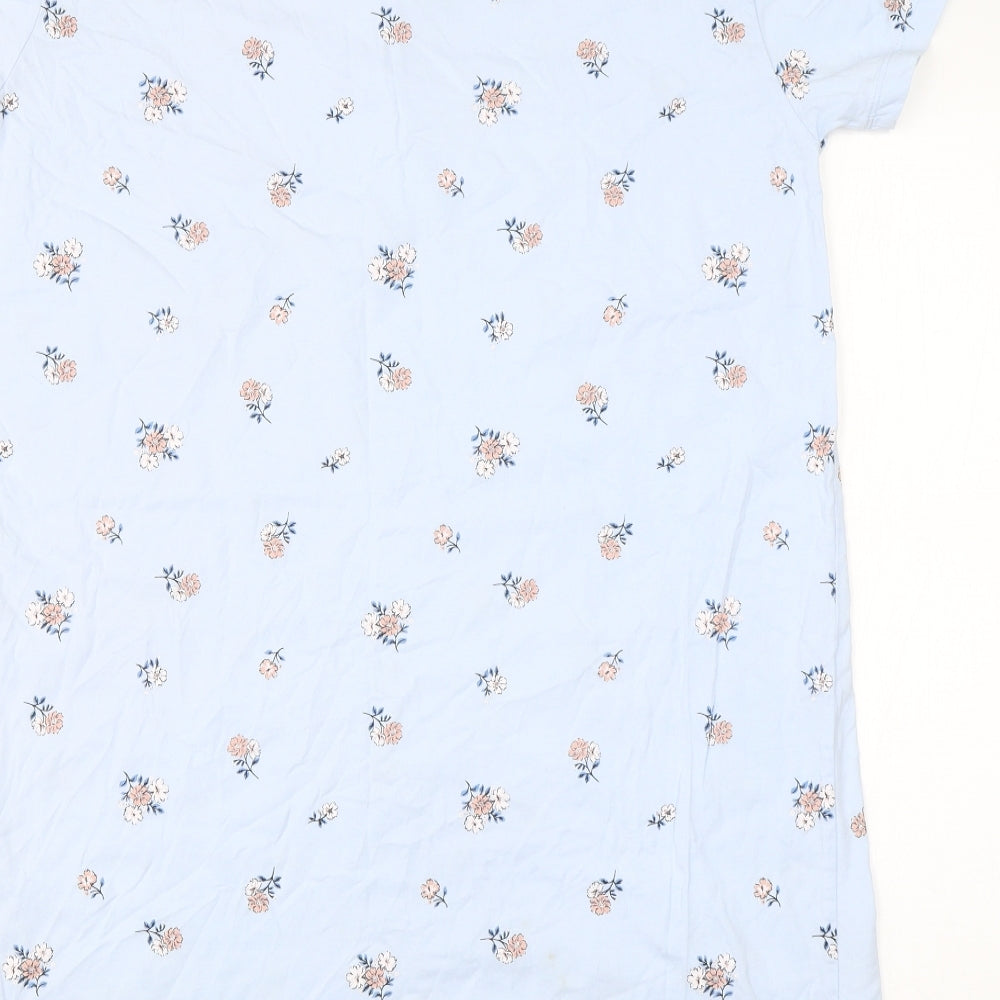 Primark Womens Blue Floral Cotton  Dress Size S