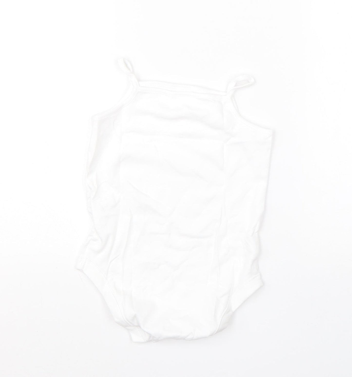 F&F Girls White  Cotton Romper One-Piece Size 2-3 Years