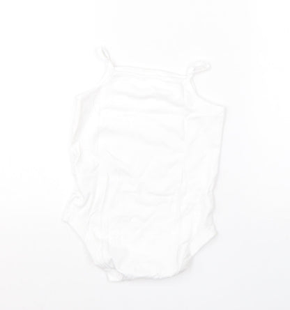 F&F Girls White  Cotton Romper One-Piece Size 2-3 Years