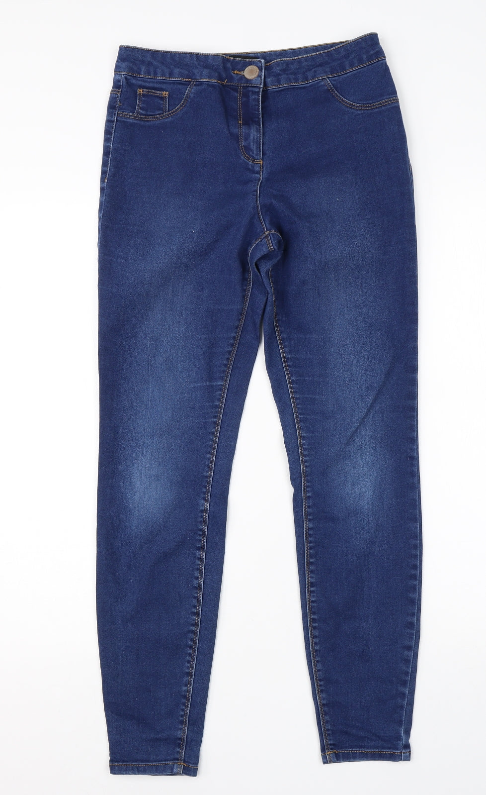 / Denim Womens Blue  Cotton Skinny Jeans Size 10 L24 in Regular