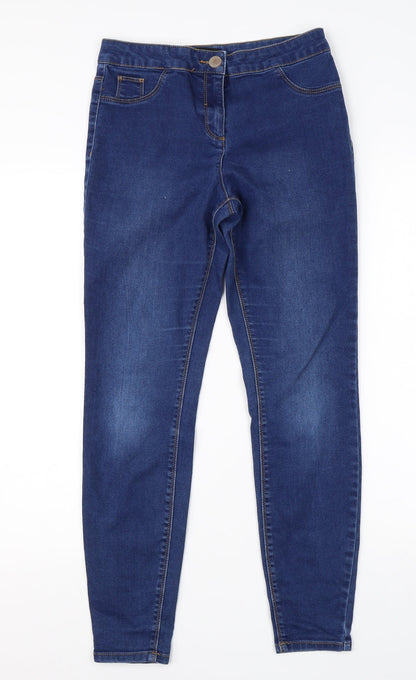 / Denim Womens Blue  Cotton Skinny Jeans Size 10 L24 in Regular