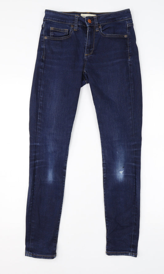 Gap Womens Blue  Cotton Skinny Jeans Size 26 in L28 in Regular