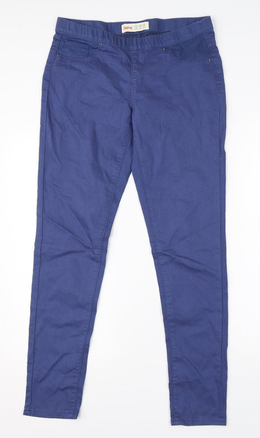 Denim Co Womens Blue  Cotton Skinny Jeans Size 12 L28 in Regular