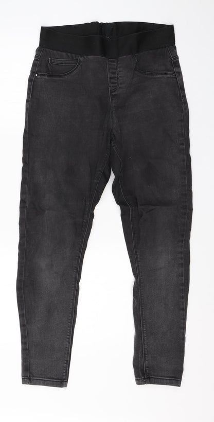 George Womens Black  Cotton Jegging Jeans Size 12 L25 in Regular