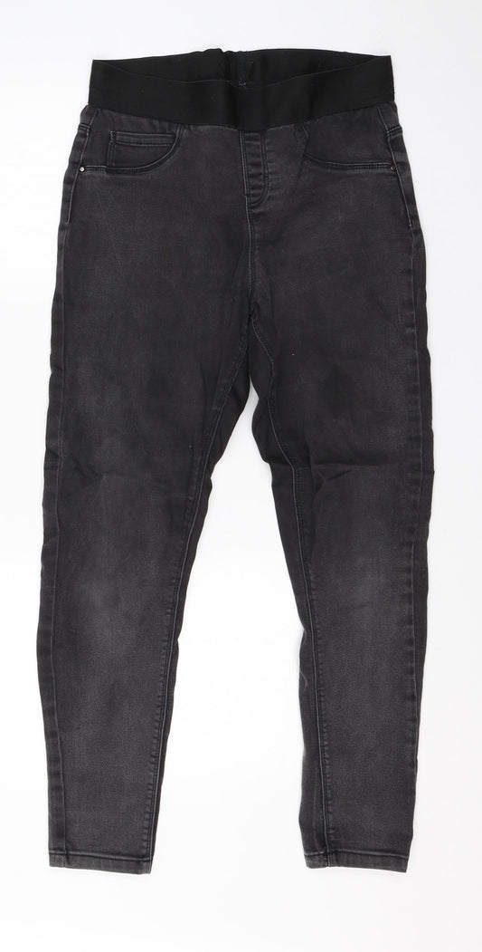 George Womens Black  Cotton Jegging Jeans Size 12 L25 in Regular