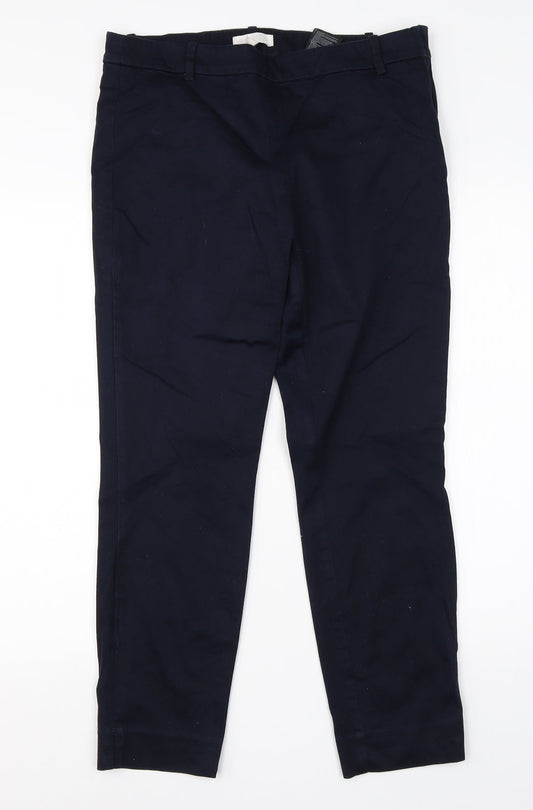 Womens UK Size 16 H&M Regular Fit Dress Pants Blue Trousers