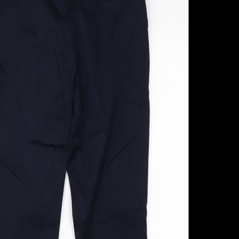 Womens UK Size 16 H&M Regular Fit Dress Pants Blue Trousers
