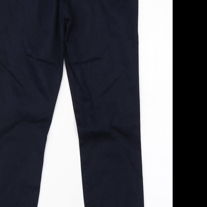 Womens UK Size 16 H&M Regular Fit Dress Pants Blue Trousers