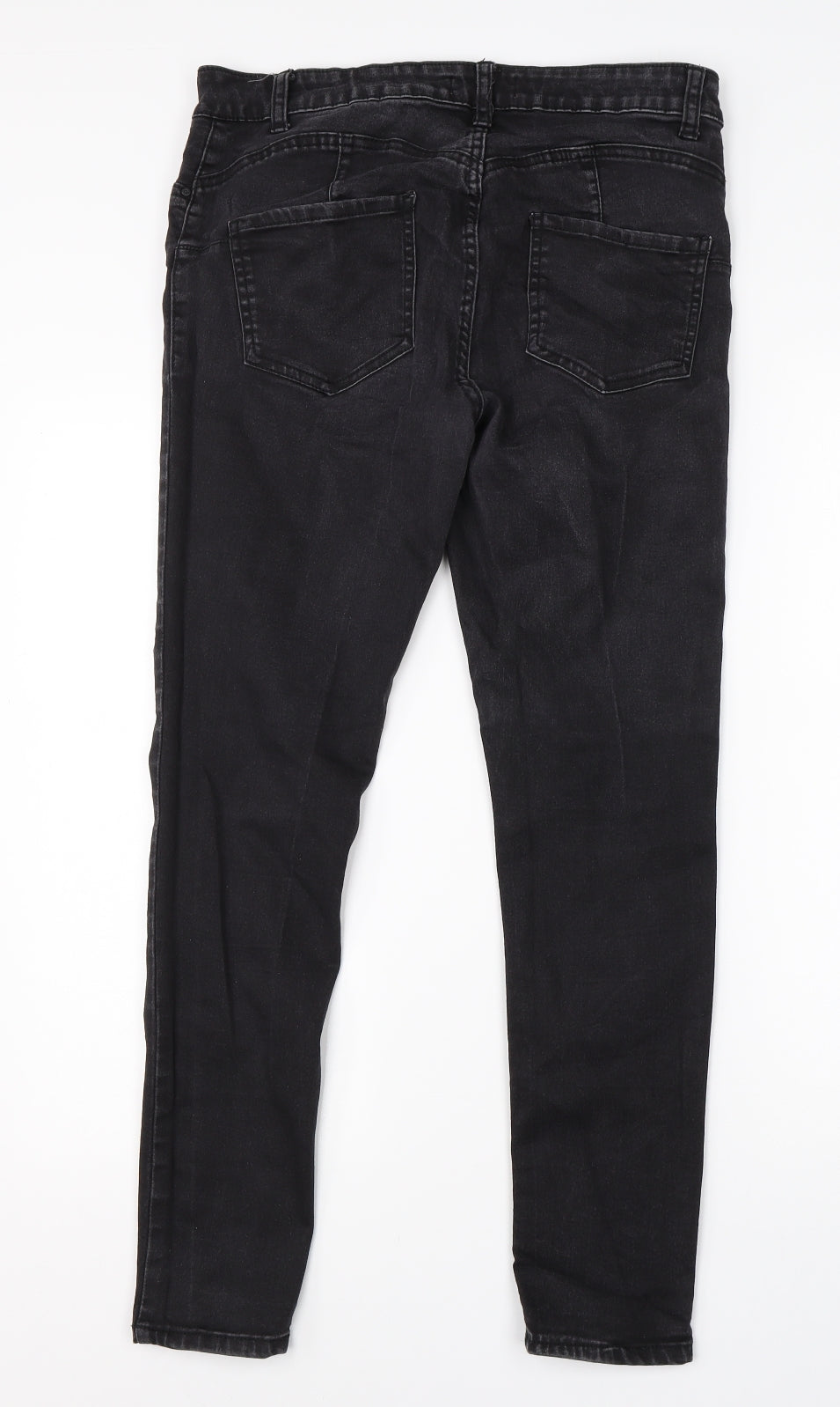 Denim Co Womens Black  Cotton Skinny Jeans Size 16 L26 in Regular
