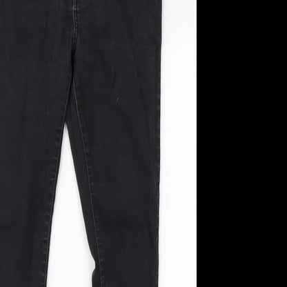 Denim Co Womens Black  Cotton Skinny Jeans Size 16 L26 in Regular