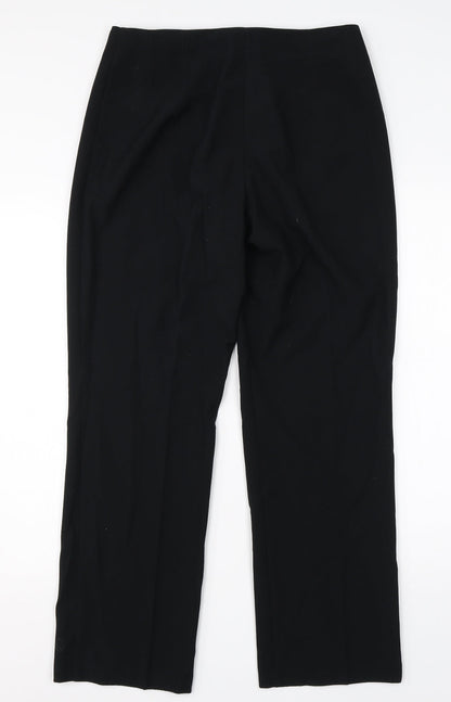Womens UK Size 12 M&S Regular Fit Dress Pants Black Trousers