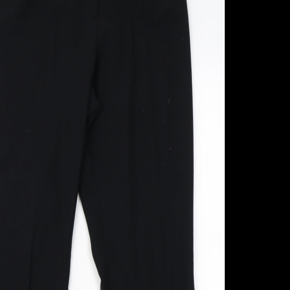 Womens UK Size 12 M&S Regular Fit Dress Pants Black Trousers