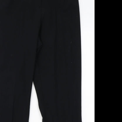 Womens UK Size 12 M&S Regular Fit Dress Pants Black Trousers