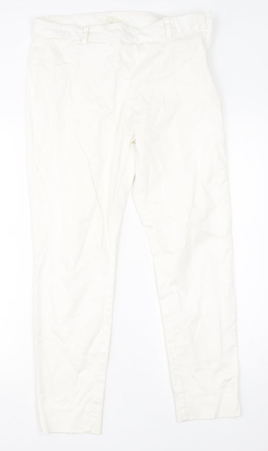 Womens UK Size 12 H&M Regular Fit Jegging White Jeans