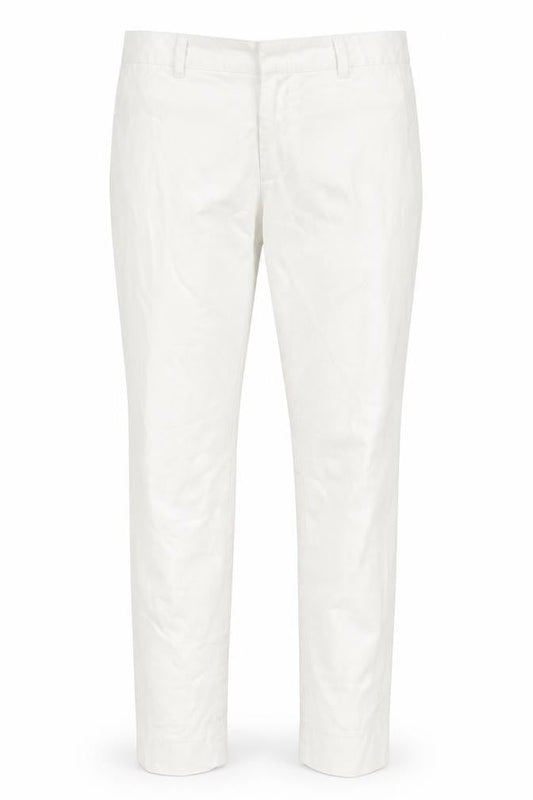 Front view of H&M women’s white cotton jegging jeans, size UK 12, 26-inch leg regular