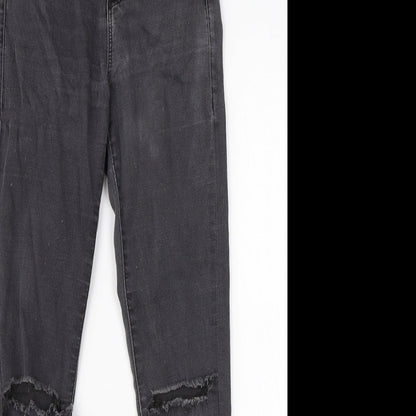 Topshop Womens Grey  Cotton Skinny Jeans Size 25 in L25 in Regular