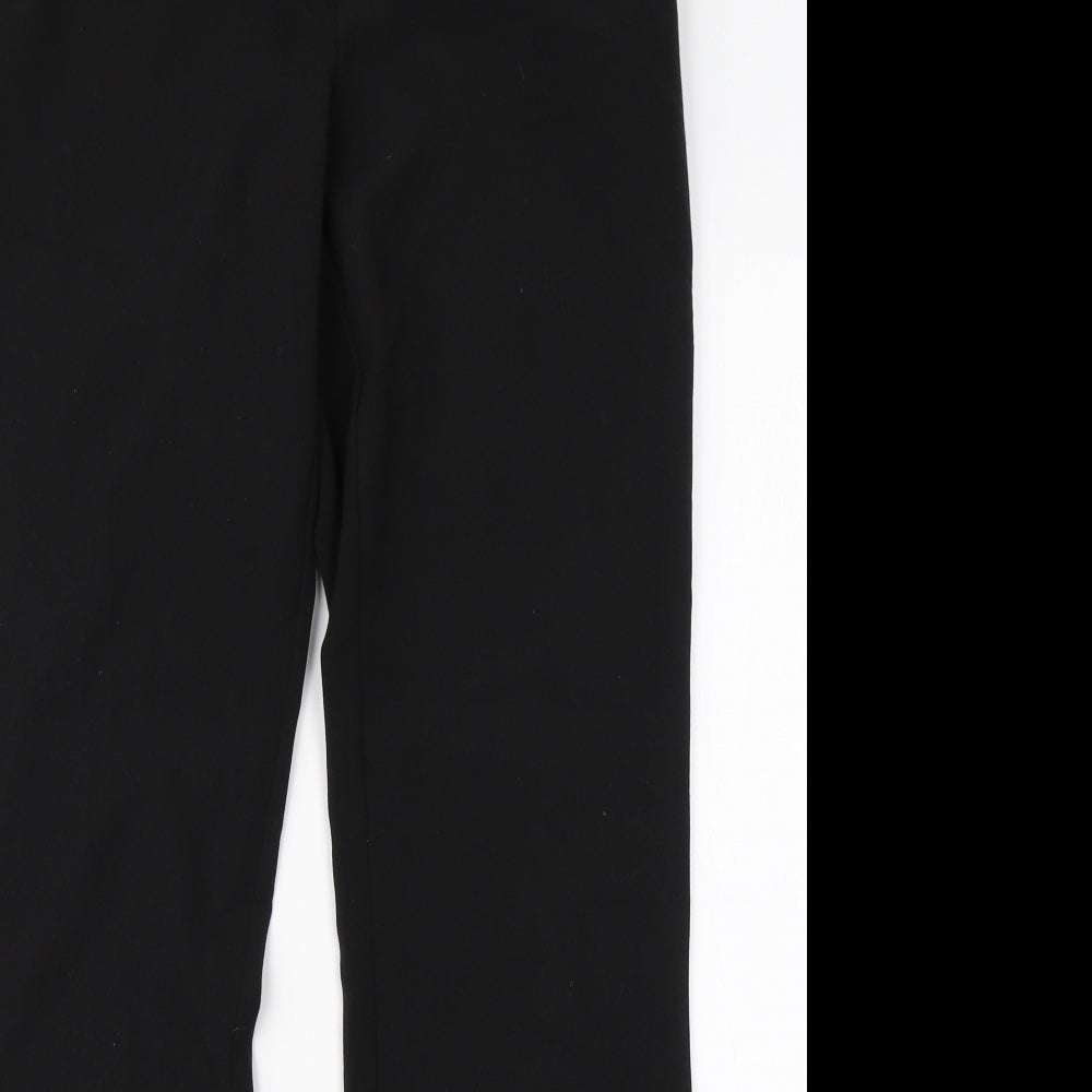 Womens UK Size 10 New Look Regular Fit Dress Pants Black Trousers