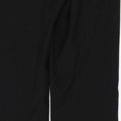 Womens UK Size 10 New Look Regular Fit Dress Pants Black Trousers