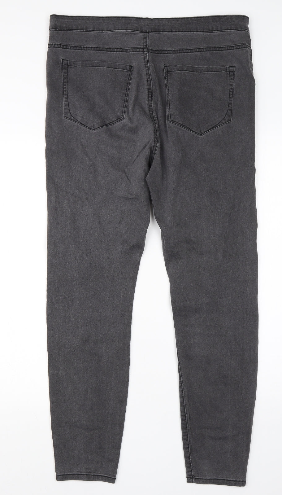 Womens UK Size 35 in Preworn Regular Fit Skinny Grey Jeans