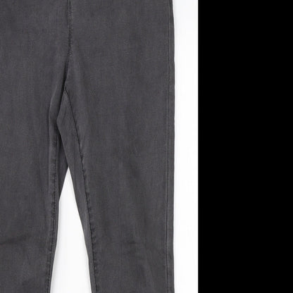 Womens UK Size 35 in Preworn Regular Fit Skinny Grey Jeans