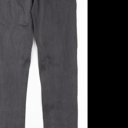 Womens UK Size 35 in Preworn Regular Fit Skinny Grey Jeans