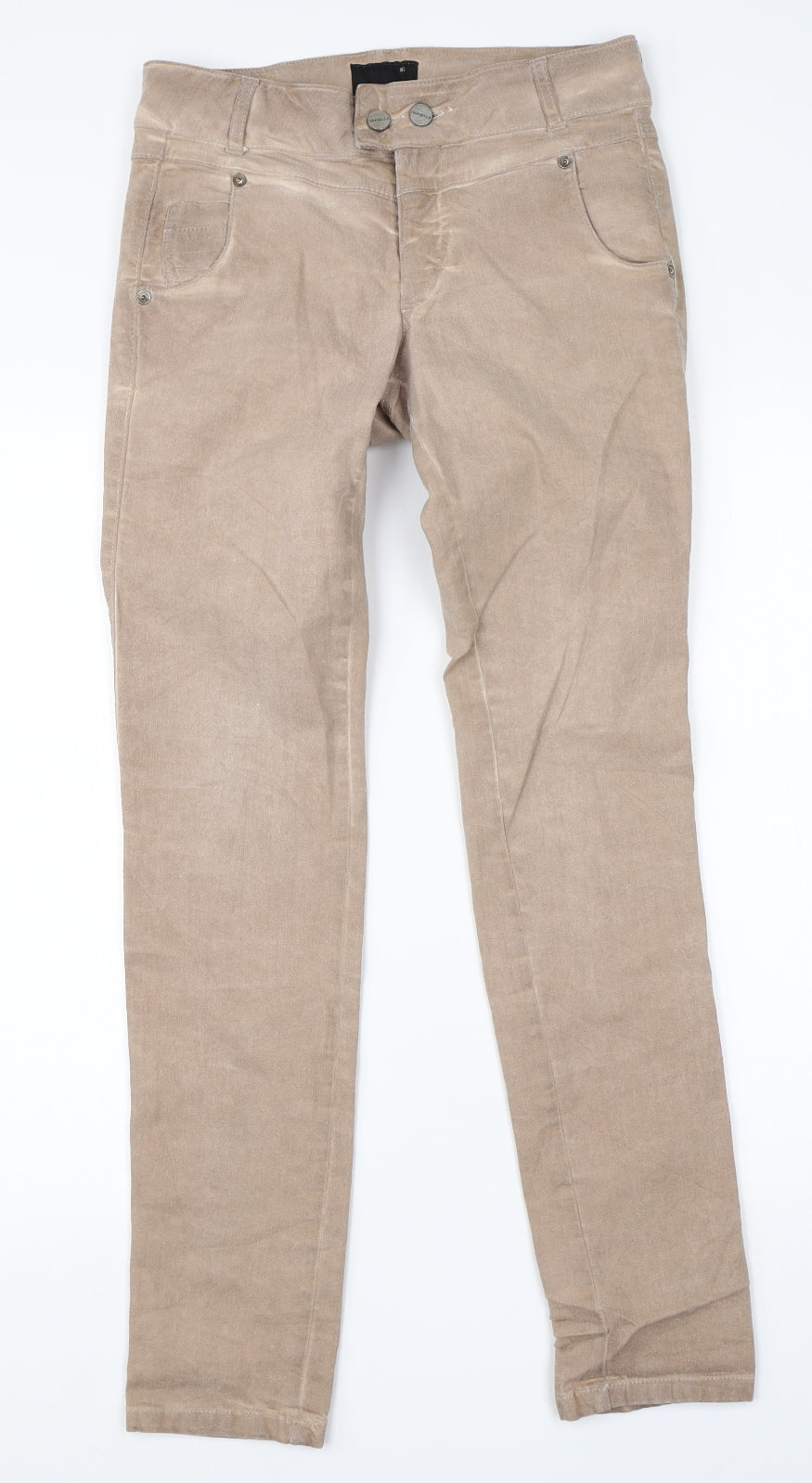 Dranella Womens Brown  Cotton Straight Jeans Size 36 L30 in Slim
