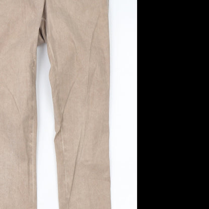 Dranella Womens Brown  Cotton Straight Jeans Size 36 L30 in Slim
