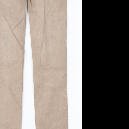 Dranella Womens Brown  Cotton Straight Jeans Size 36 L30 in Slim