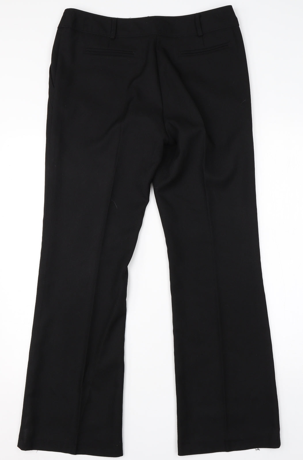 TU Womens Black  Viscose Dress Pants Trousers Size 12 L28 in Regular