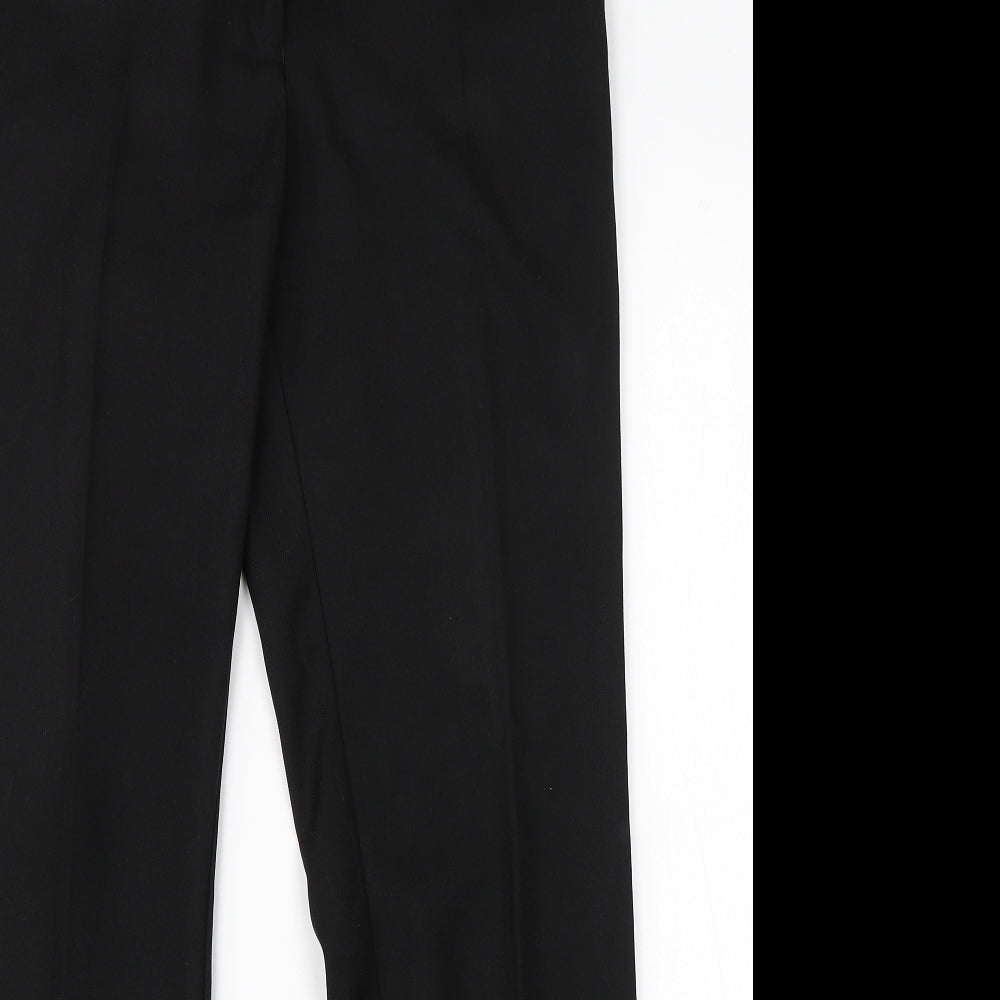 TU Womens Black  Viscose Dress Pants Trousers Size 12 L28 in Regular