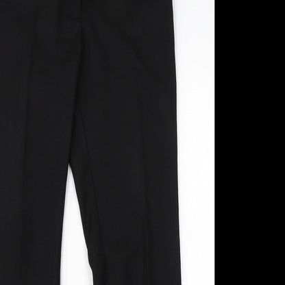 TU Womens Black  Viscose Dress Pants Trousers Size 12 L28 in Regular