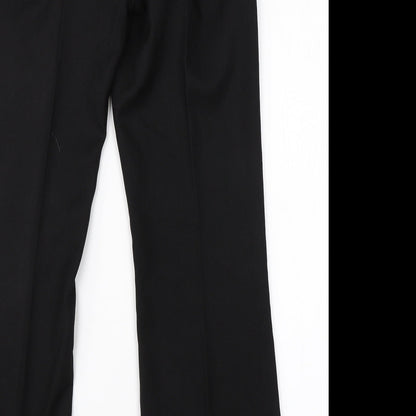 TU Womens Black  Viscose Dress Pants Trousers Size 12 L28 in Regular