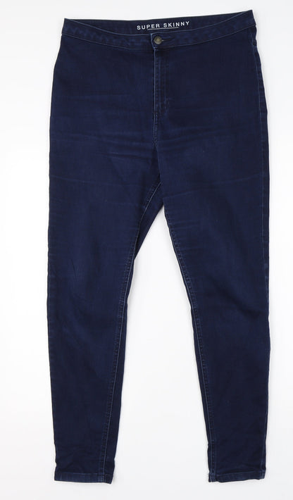 Womens UK Size 34 in Preworn Regular Fit Jegging Blue Jeans