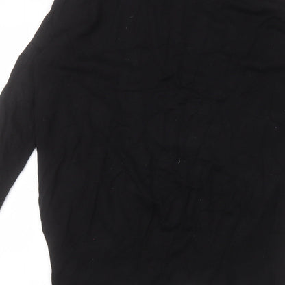Primark Womens Black V-Neck  Viscose Cardigan Jumper Size XS