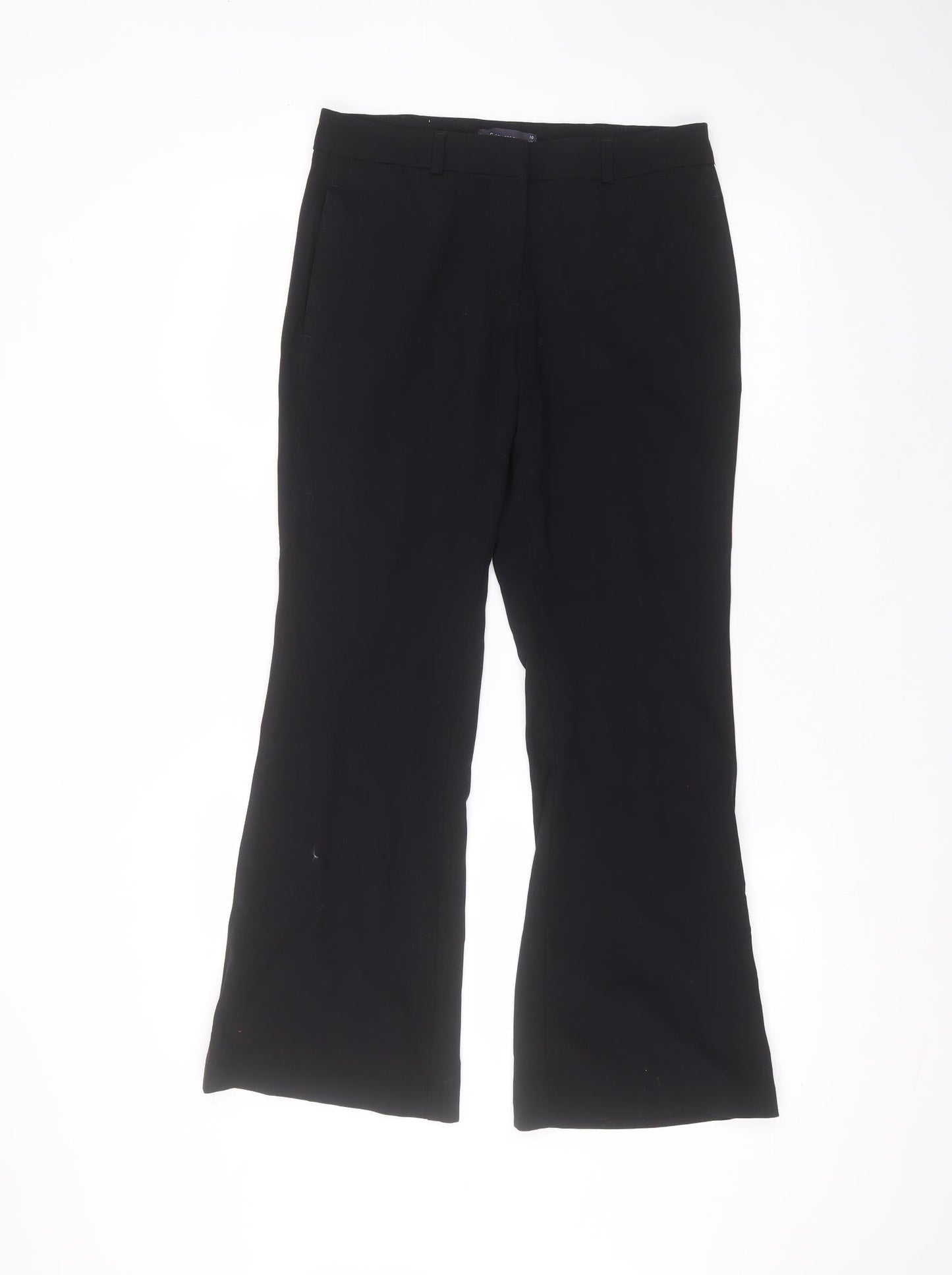 Womens UK Size 10 Marks and Spencer Regular Fit  Black Trousers