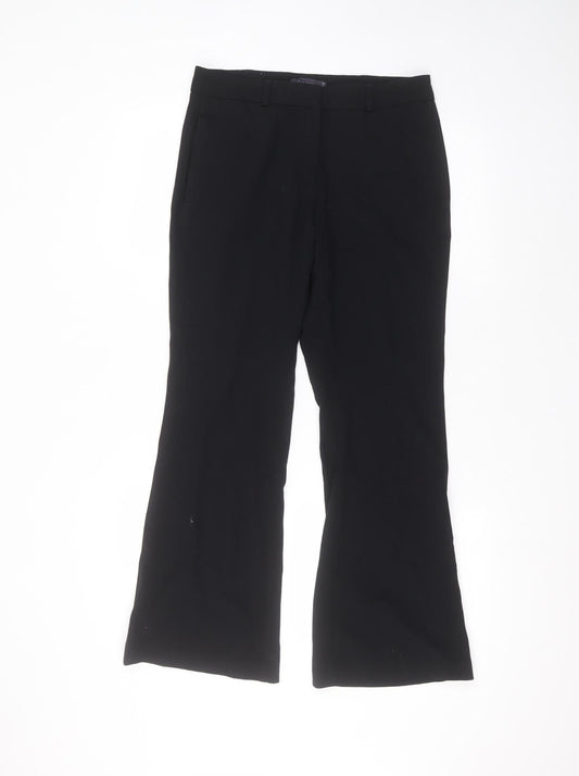 Womens UK Size 10 Marks and Spencer Regular Fit  Black Trousers